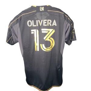 Los Angeles FC Christian Olivera #13 Authentic Jersey - Black & Gold Size Large